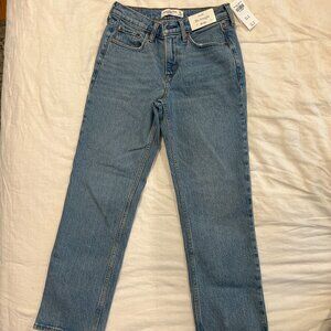 Abercrombie - The Straight - mid rise jeans, 26 XS